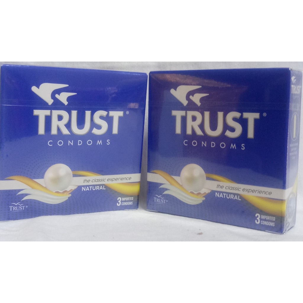 TRUST condom Safe natural Rubber Latex Condom for men Shopee Philippines