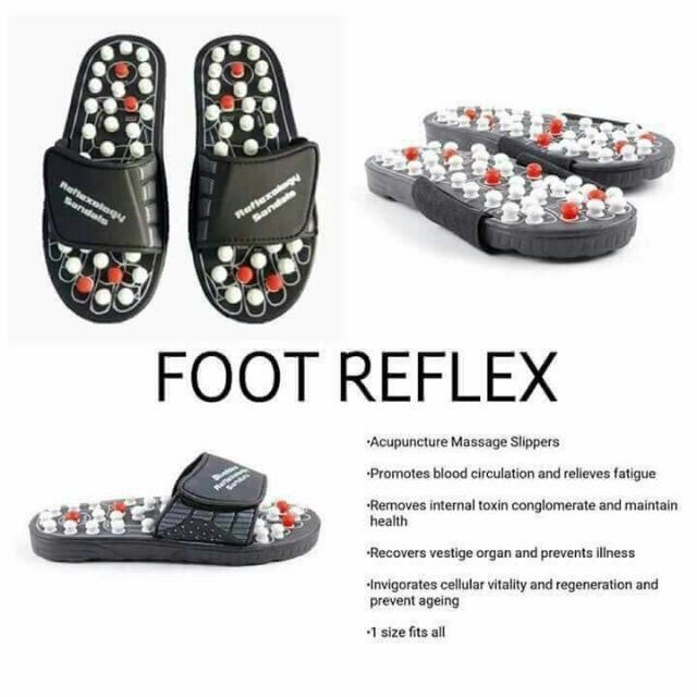 Foot Reflex Acupuncture Massage Slippers Shopee Philippines