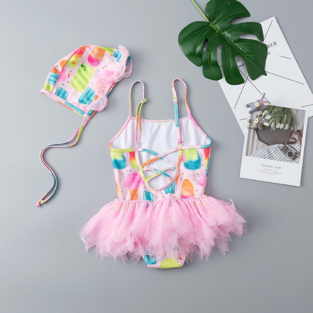 Gold Jim Baby Swimsuit Girls Swimwear Cute Children S Swimsuits Shopee Philippines - clothes codes for roblox high school swim suit