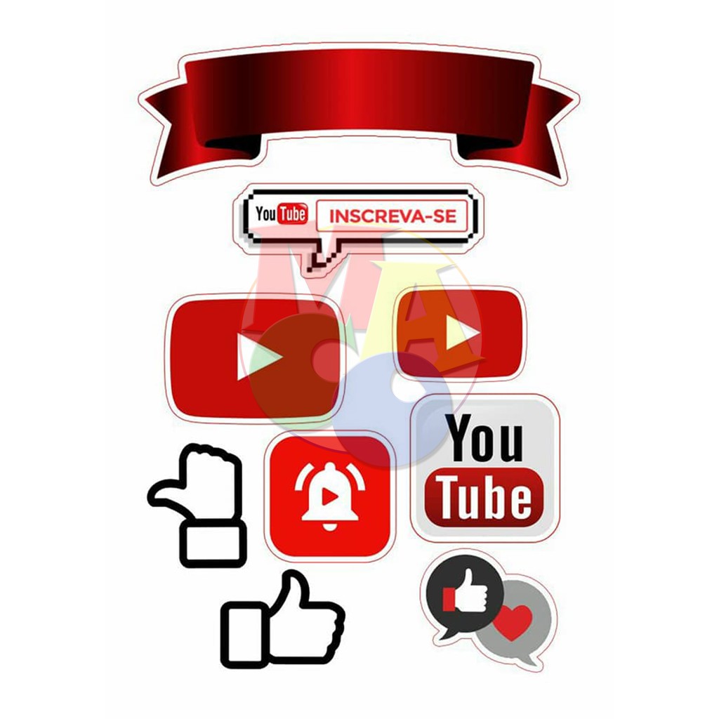 Youtube Cake Topper /Youtuber Theme Cake Topper | Shopee Philippines