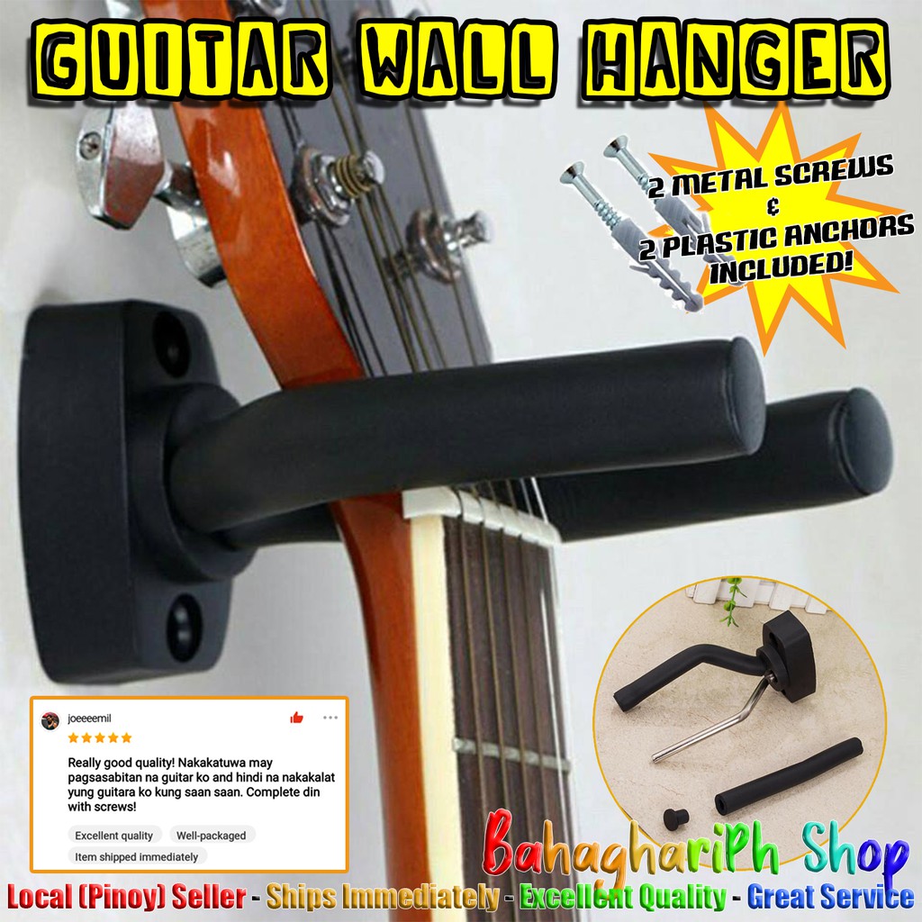 Wall Mount Guitar Hanger Hook Non-slip Holder for Electric Acoustic ...