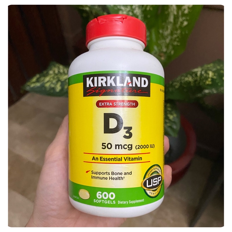 Kirkland Vitamin D3 50mcg 2000IU 600 softgels Shopee Philippines