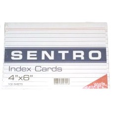 White Index cards 4” x 6” 100 sheets index cards, White Index Card 1/4 size
