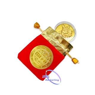 JSG 2023 Wealth Metal Rabbit Lucky Coin Gold Foil New Year Gift Free Lucky Bag perfect for gift #3
