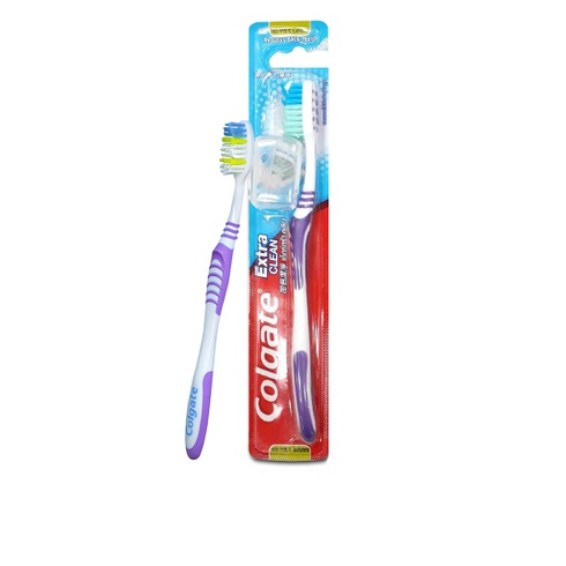 Colgate Extra Clean Medium Toothbrush with Cap | Shopee Philippines