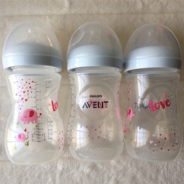 avent pink baby bottles