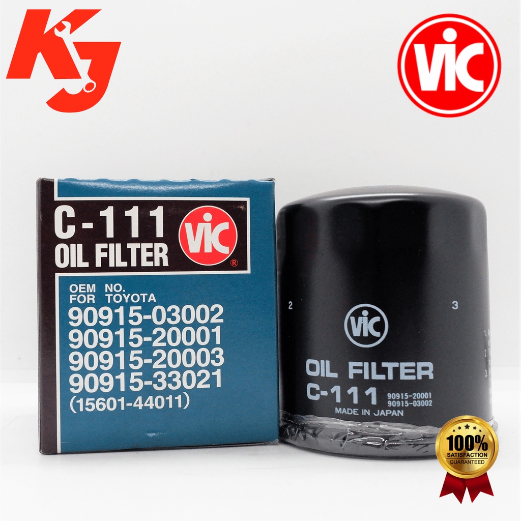 VIC OIL FILTER C111 FOR TOYOTA REVO/ FORTUNER / INNOVA / RAV 4 / HI