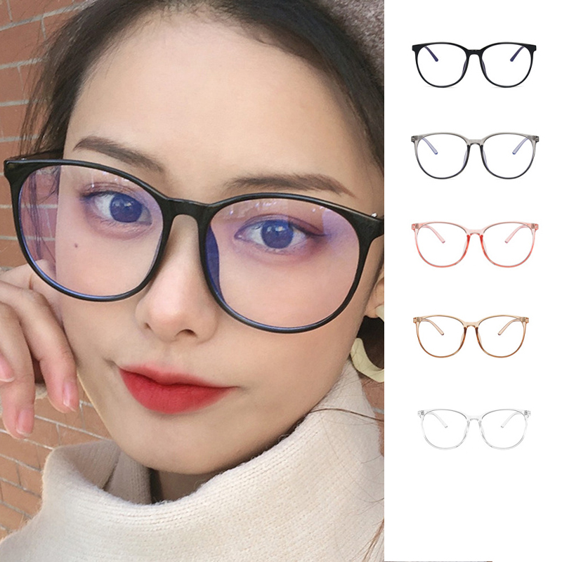 【Ready stock】Eyeglass frame female Korean fashion big face round face
