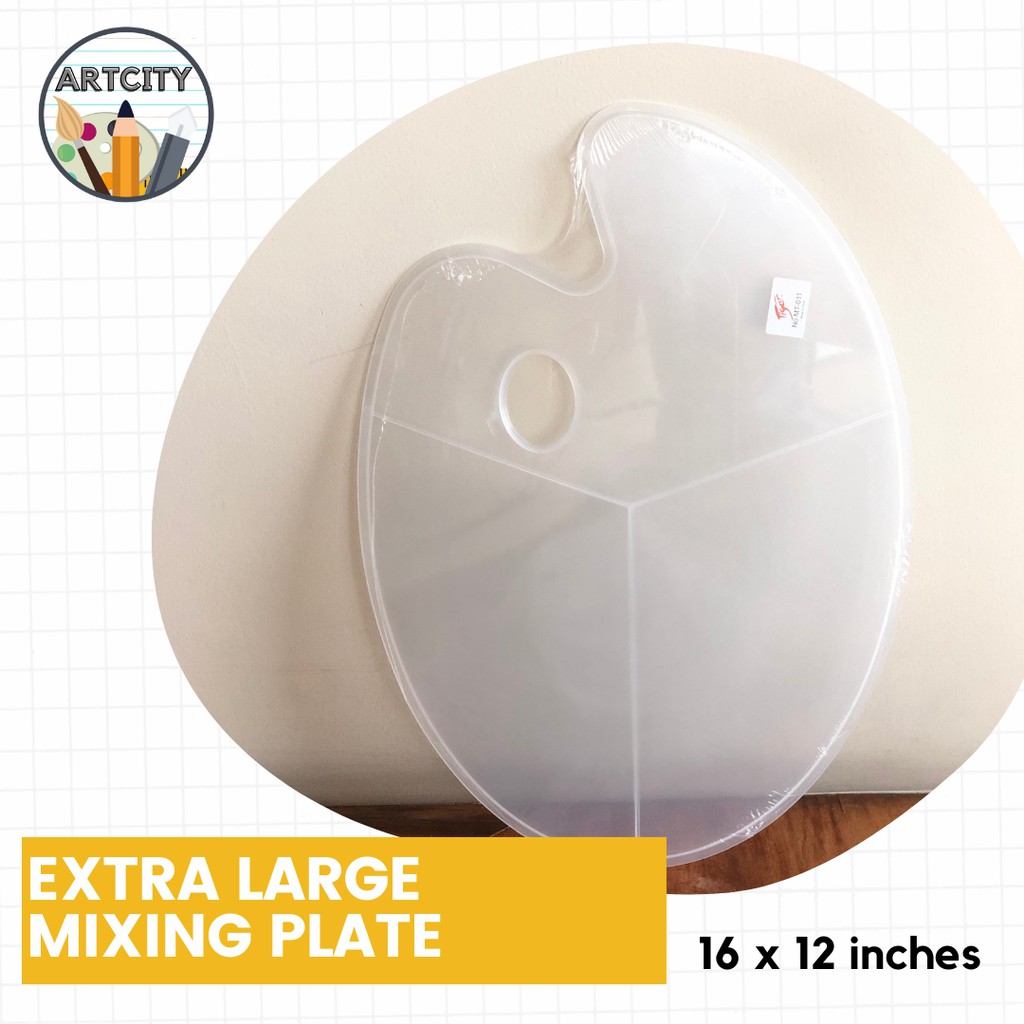 Extra Large Paint Palette Mixing Plate 16x12 inches [ArtCity] Shopee