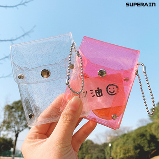 SU_so Purse Mini Size PVC Girls Transparent Holder For Travel