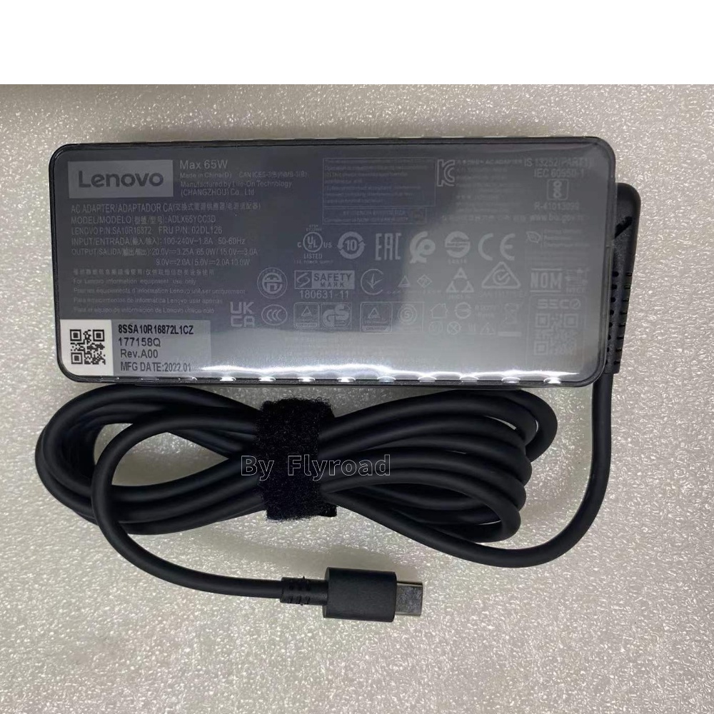 thumbnail image 2 of 65W USB-C Charger For Lenovo ThinkPad L13 E15 E14 X13 T14 & More - 6ft Cable, Chargeyourlife 2 of 5