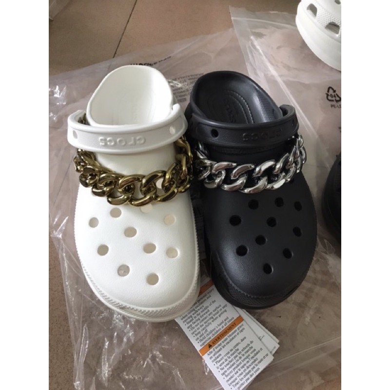 crocs with chains