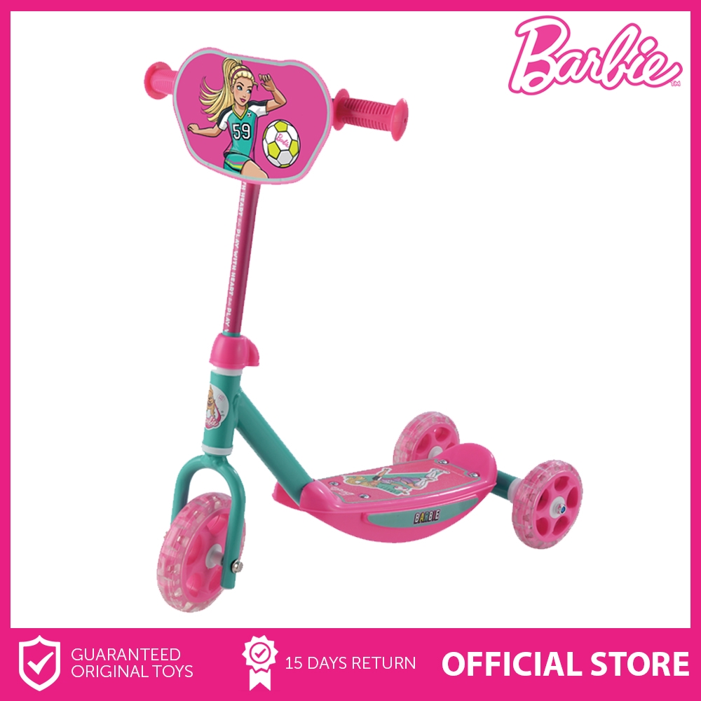 barbie on a scooter