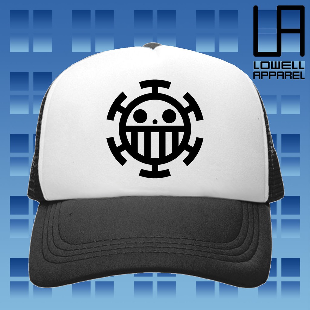 Heart Pirates Flag Trafalgar Law Logo One Piece Anime Baseball Mesh Cap Sublimation 144