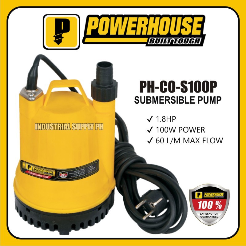 Powerhouse PH-CO-S100P Submersible Pump 1/8 HP | Shopee Philippines