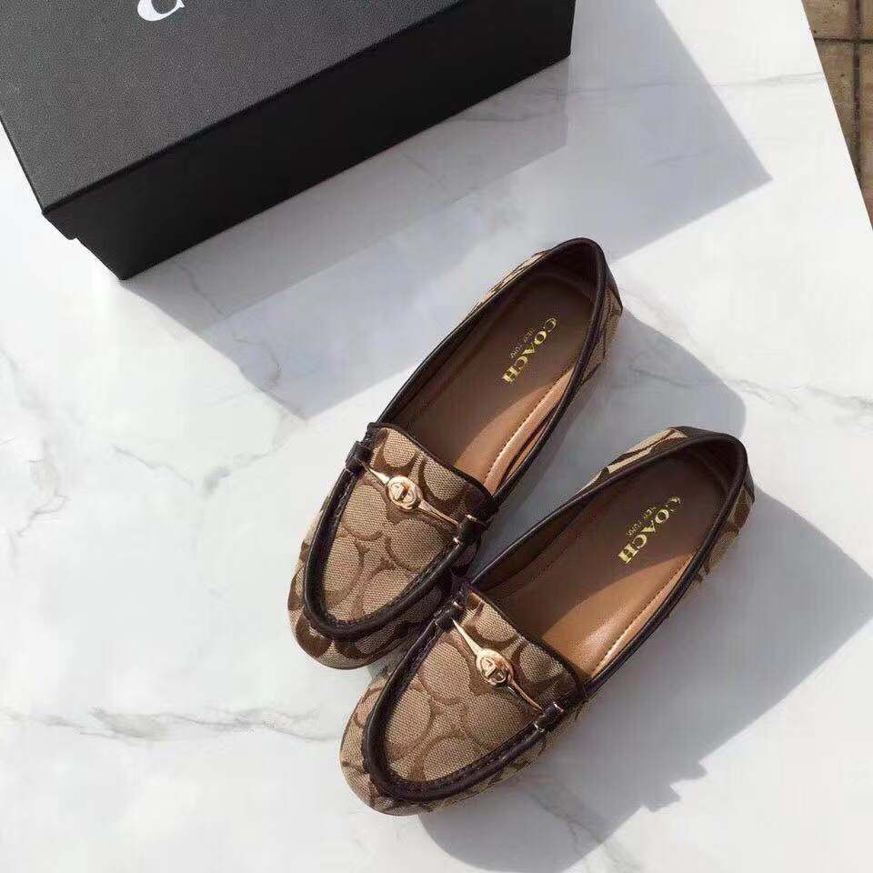 No Profit！！】Coach Lady's Classic series new lock bean shoes