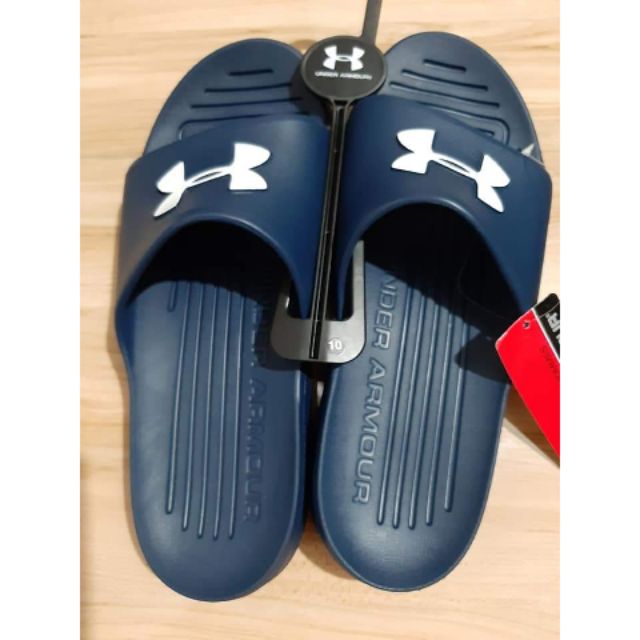 under armour slides blue