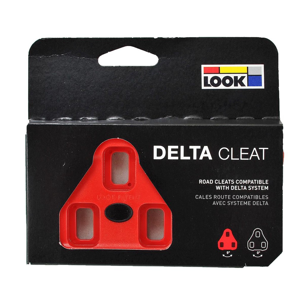 look delta red cleats