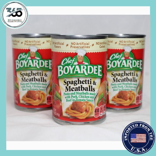 Chef Boyardee Spaghetti Meatballs 14 5 Oz 411 G Shopee Philippines