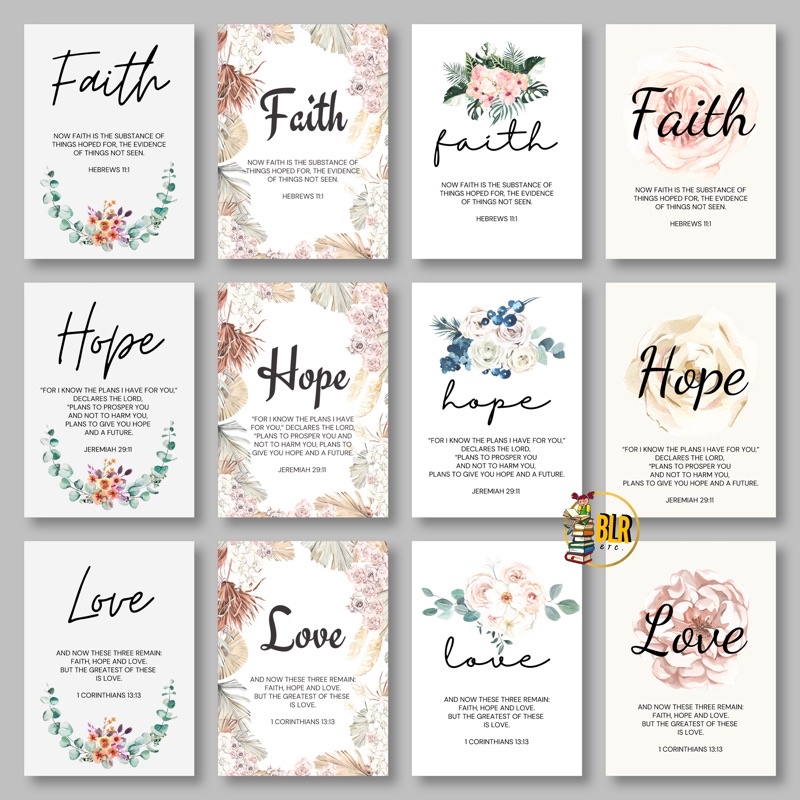 Wall Decor A4 Size Faith Hope Love Laminated Sintra Board Ee Philippines - Faith Hope Love Metal Wall Decor