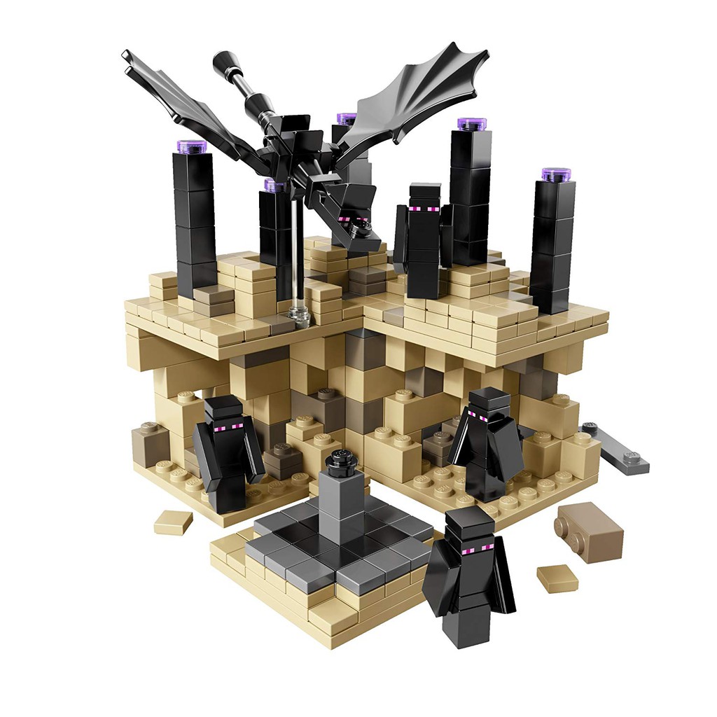 Lego Minecraft 2 Enderman 1 Ender Dragon Minifigures From 21107 The End New Lego Building Toys Lego Minifigures