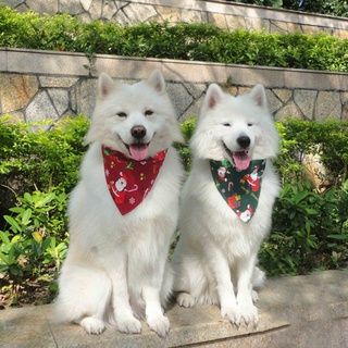 Christmas Pet Dog Bibs Bandana Dog Cat Printed Scarf Bibs Puppy Bandanas Pet Supplies fashionqueen fashionqueen #6