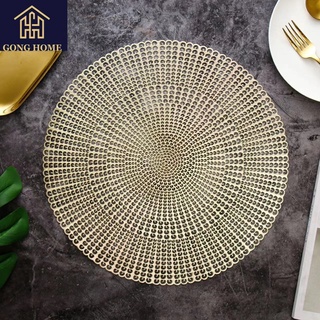 PVC Placemat Round Table Mat For Dining anti-slip PlaceMats #4