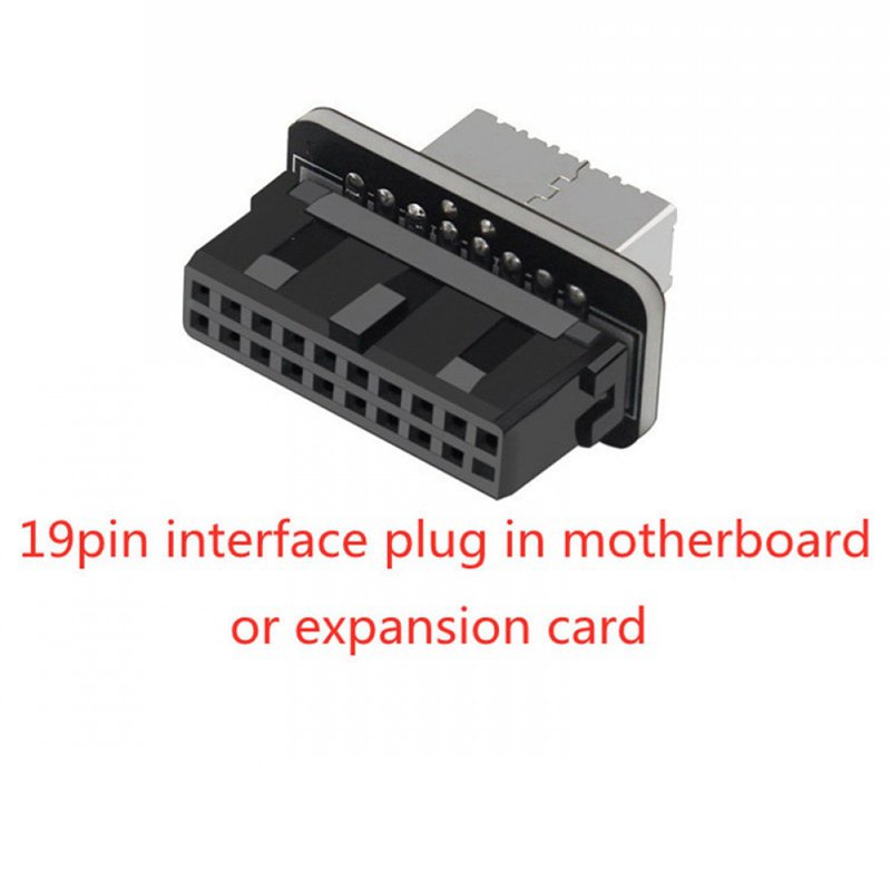 Motoard USB 3.0 19P/20P to TYPEE 90 Degree Adapter Chassis Front TYPEC Plugin Port Connector