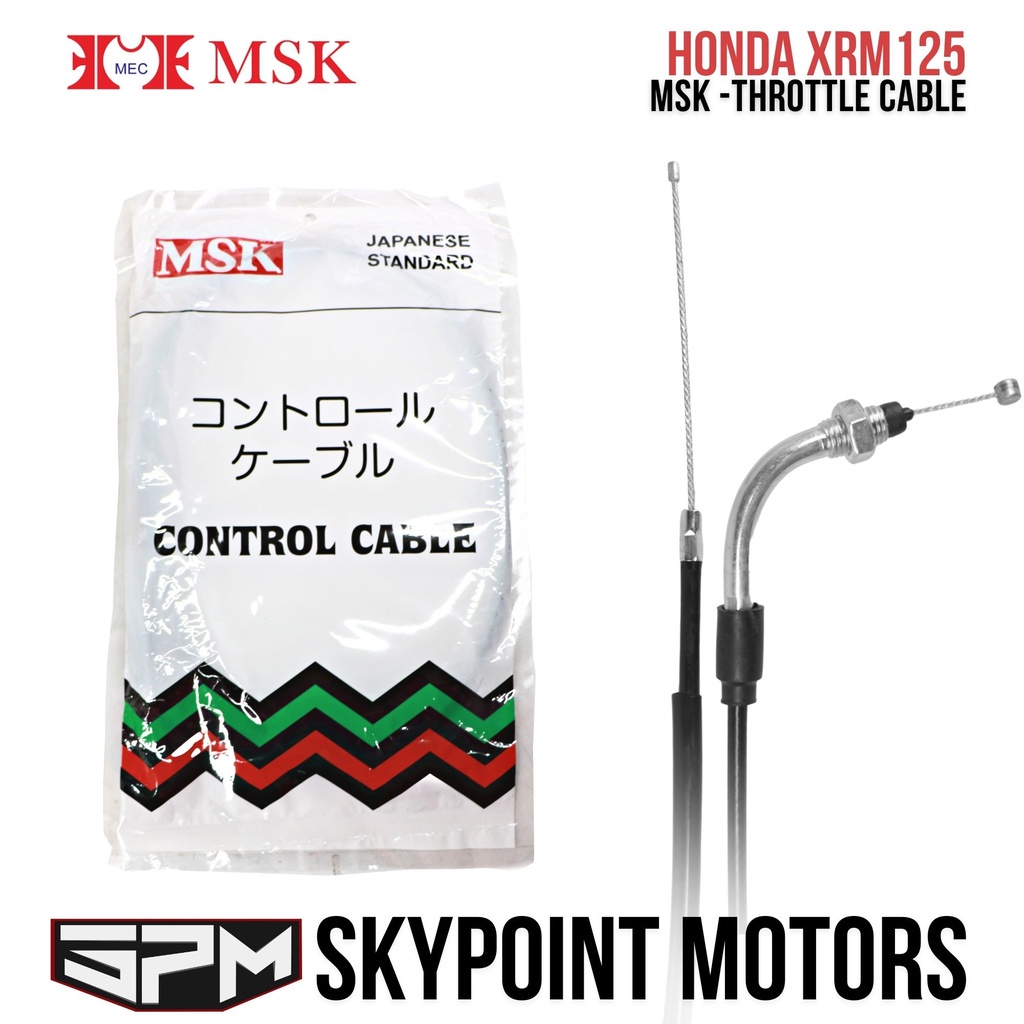 MSK Throttle Cable for Honda XRM 125 (9707054) Shopee Philippines