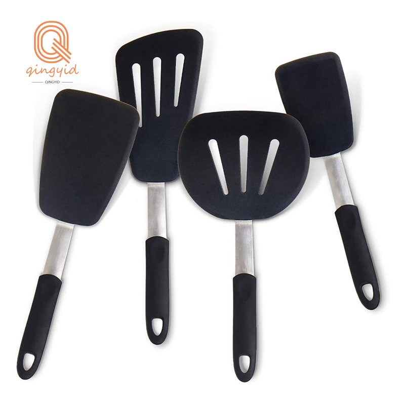 extra long handle silicone spatula