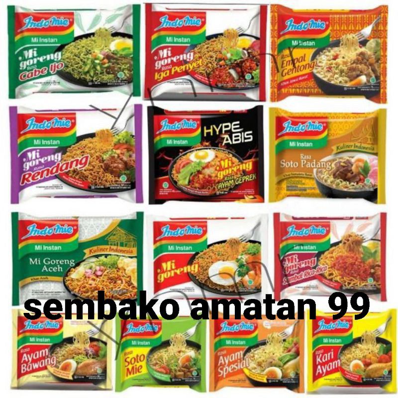 Indomie Soto/indomie Chicken Onion/indomie Chicken Special/indomie