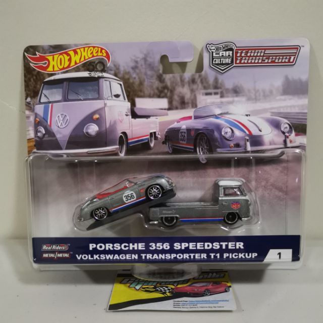 hot wheels porsche 356 speedster volkswagen transporter t1 pickup