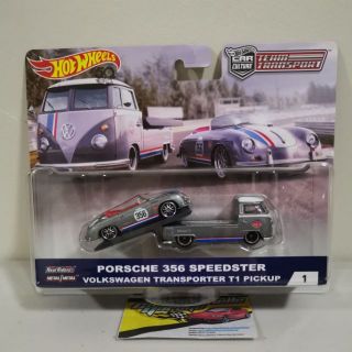 hot wheels porsche 356 speedster volkswagen transporter