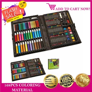 NEW 168 pieces Kids Painting Set with Watercolor Oil Painting Crayons Color Pens Pastel Stationary C #4