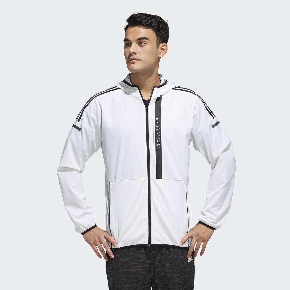 white adidas jacket mens