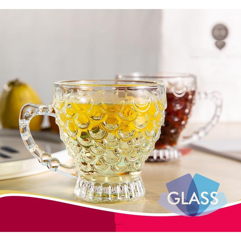 LG CF029 210ml Delisoga Glassware Glass Clear Drinking Fish scale ...