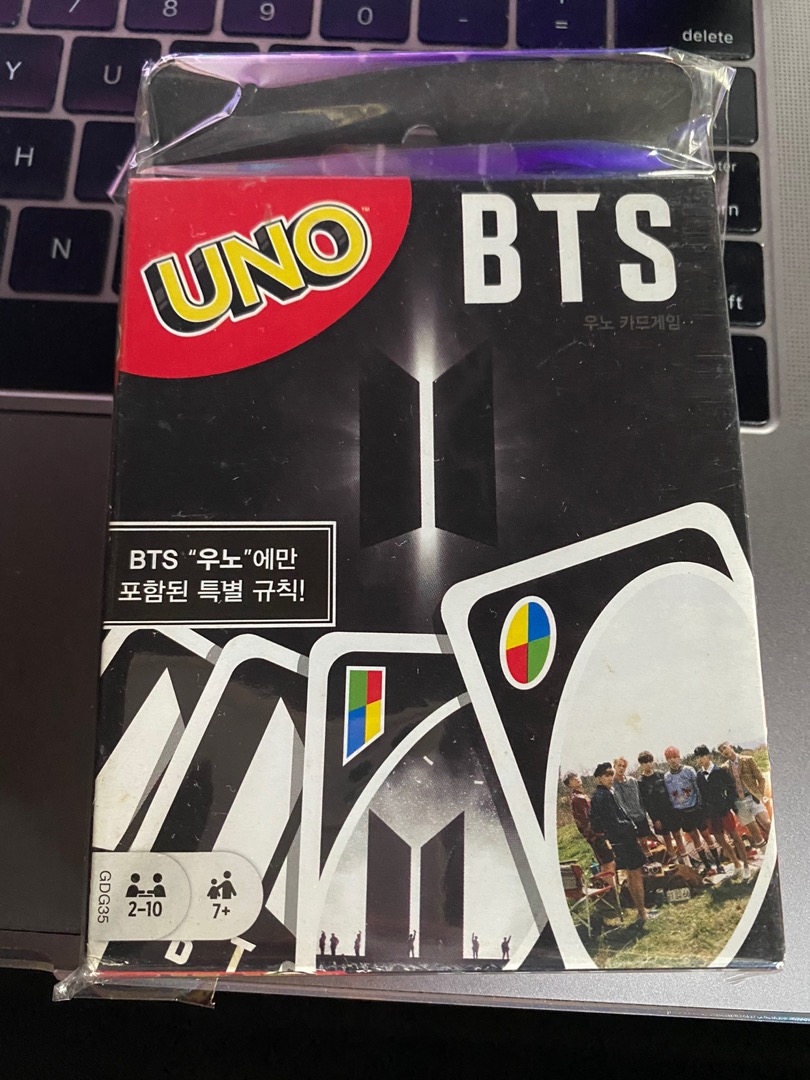 on hand bts uno card game from weply weverse shopee philippines
