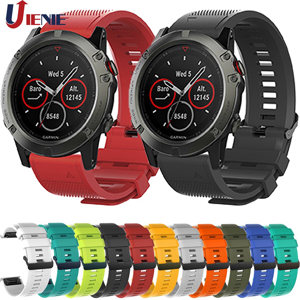 KGDHB Smart Watch for Garmin Fenix 5X 5XPlus 3 3HR Metal Bezel