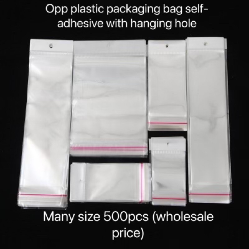 Opp plastic packaging bag with tape sealing(500pcs) | Shopee Philippines