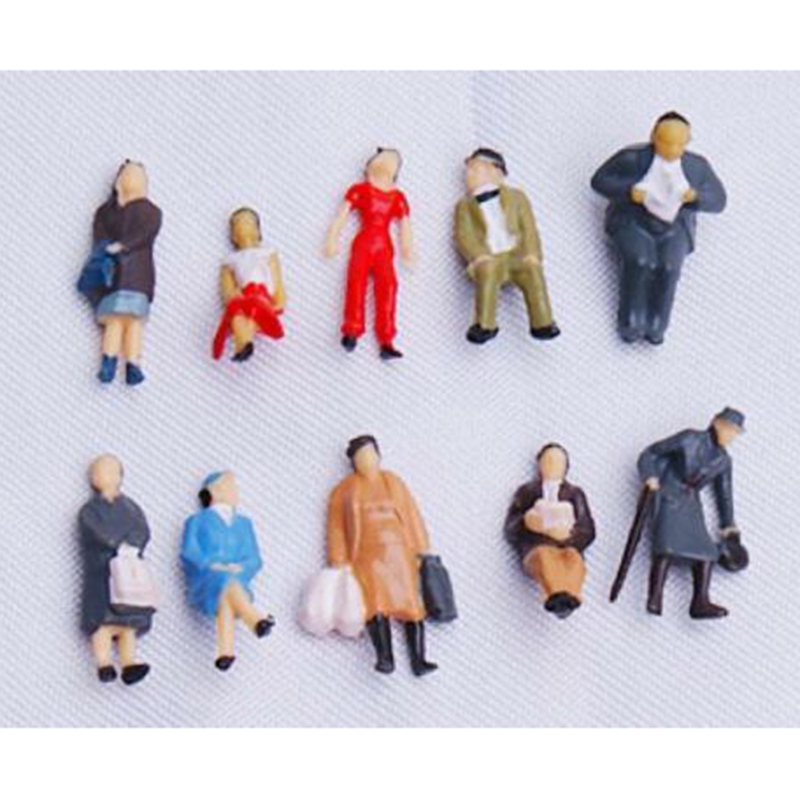 Details about   100Pcs Colorful  Model Figures Miniature People Passerby Scale 1:50 
