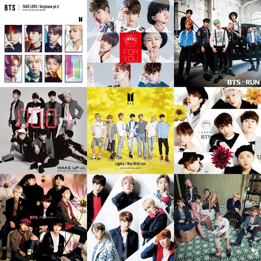 2x 4x Bts 10 X10 Single Album Covers Vinyl Style Uv Print On