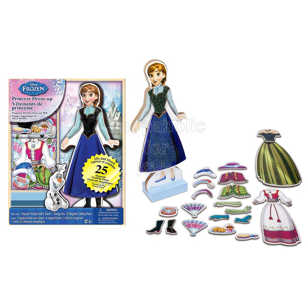 elsa magnetic dress up doll