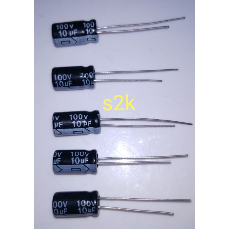 Capacitors 10pcs Aluminum electrolytic Capacitor 100uf 100V