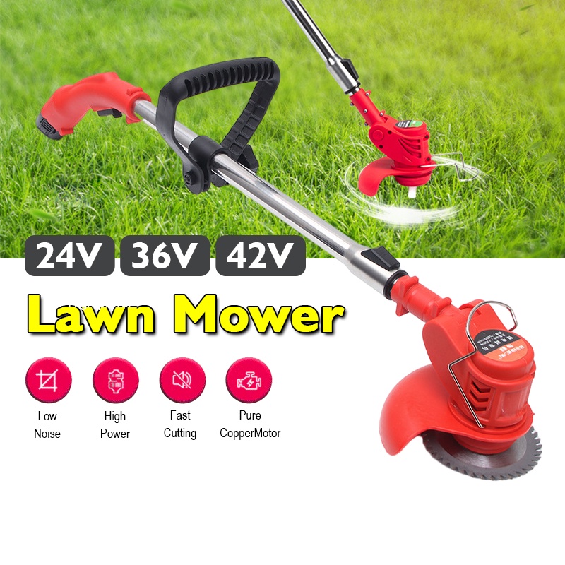 Lawn Mower 42V 36V Electric Grass Cutter Lithium Battery Cordless Grass Trimmer Lawn Mower