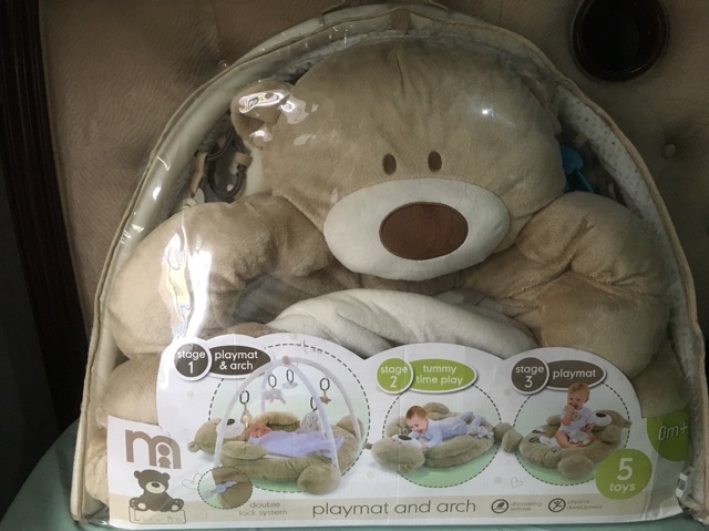 teddy bear baby play mat