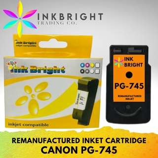 InkBright Pg-745 Ink Black Ink Cartridge Refillable (PG 745 PG745)
