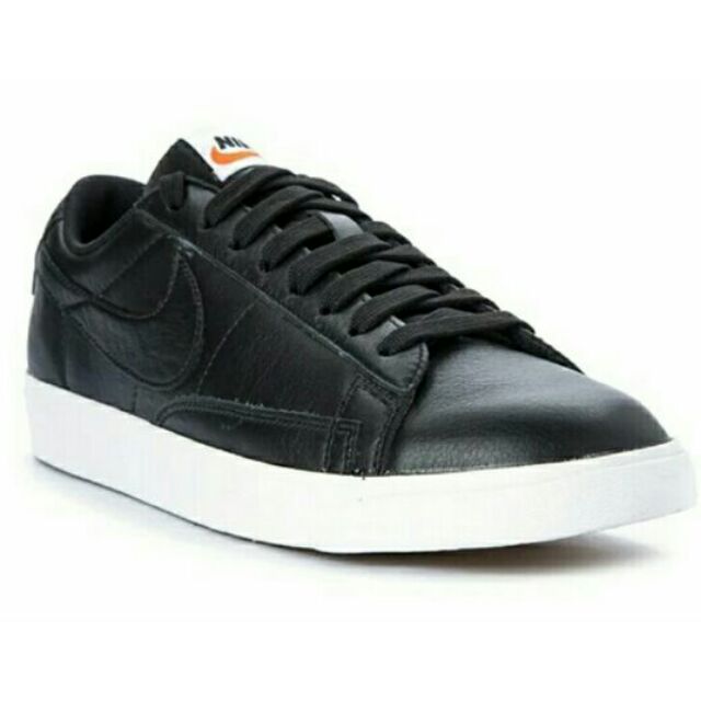 black leather nike sneakers