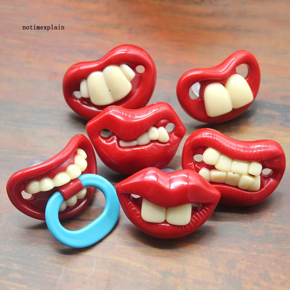 funny baby pacifiers teeth