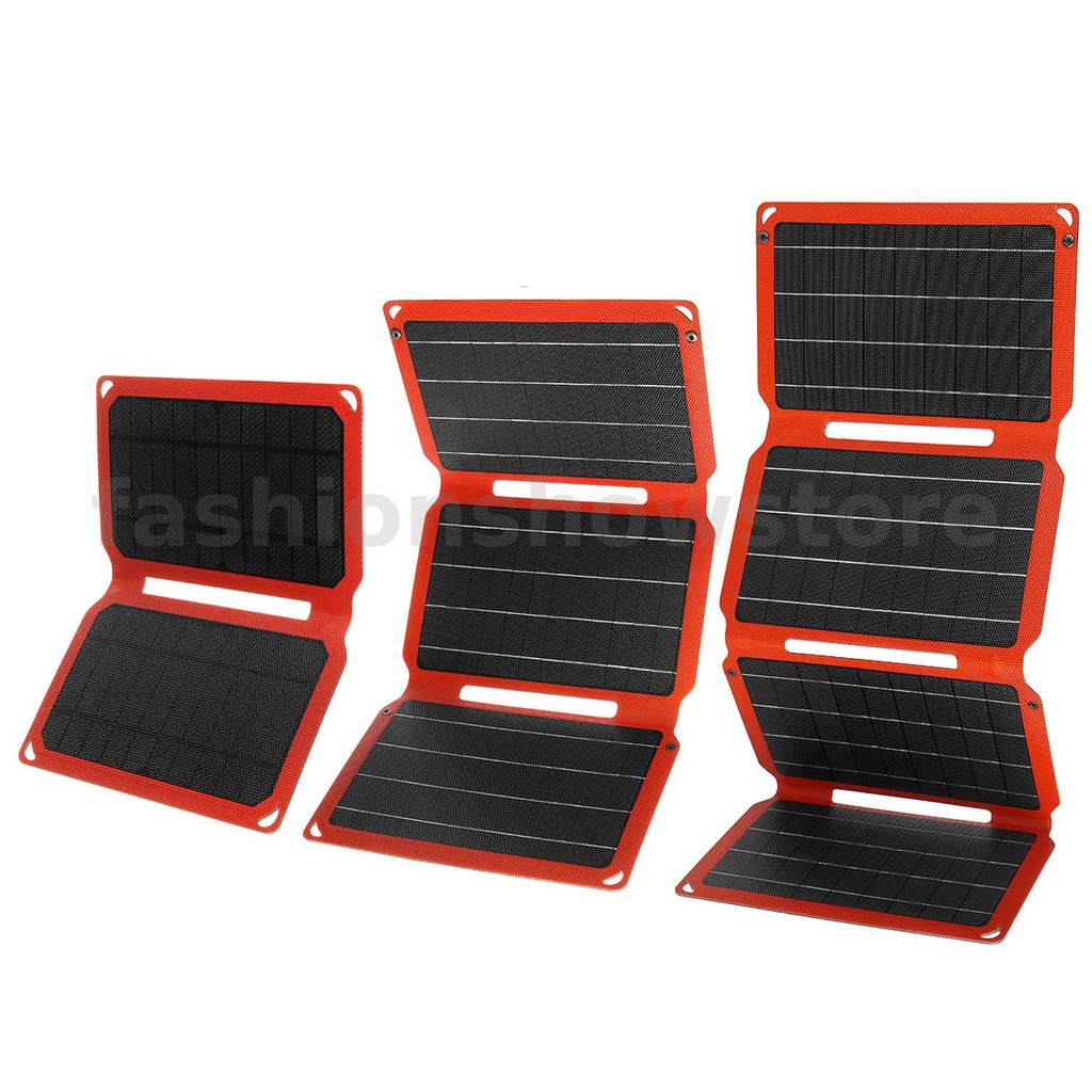 ETFE Solar Folding Panel Bag 10/21/28W Outdoor Solar Charging Power