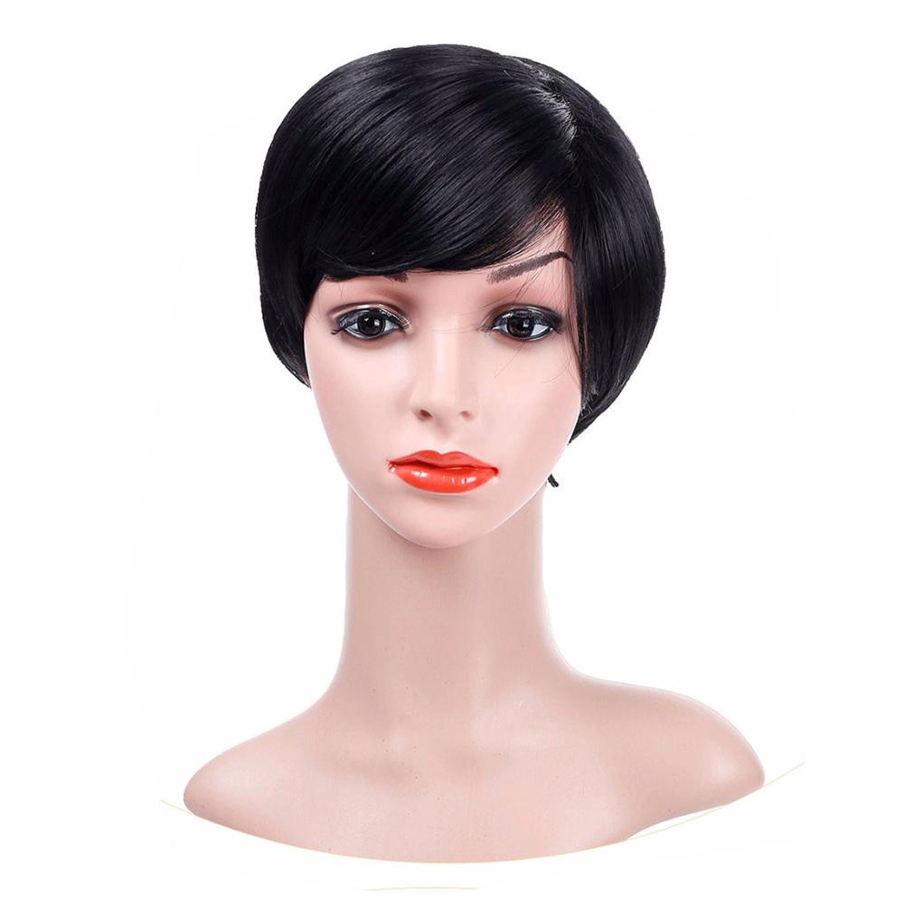 black pixie wig